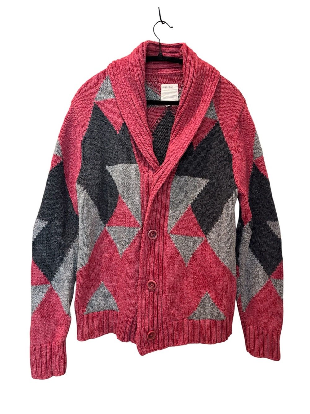 Life After Denim Sweater Shawl Collar Aztec Print Size Large